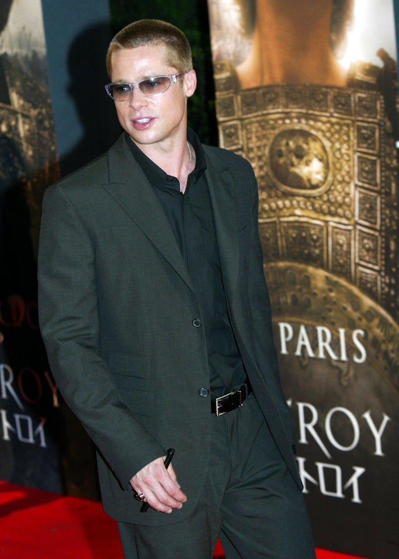 TOKYO, JAPAN - MAY 17:  Actor Brad Pitt attends the Japanese premiere of "Troy" at Nippon Budokan on May 17, 2004 in Tokyo. (Photo by Koichi Kamoshida/Getty Images)