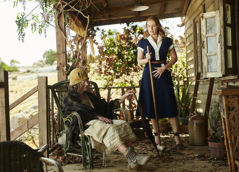 From left, Judy Davis and Kate Winslet in The Dressmaker. Photos courtesy Front Row Filmed Entertainment