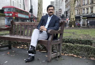 LONDON 25th January 2019. Zia Yousafzai, father of Pakistani activist  Malala Yousafzai, photographed in London. Photo: Stephen Lock for the National   Words:Damien McElroy 