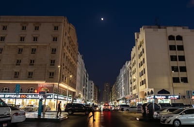 Al Marafi Street is bustling with energy in the evenings. Victor Besa / The National