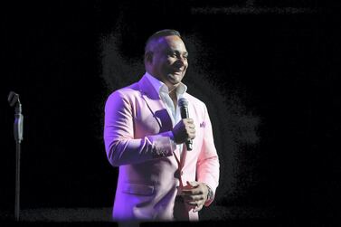 Russell Peters, stand-up comedian and actor performing at the new Coca-Cola Arena in Dubai. Pawan Singh / The National