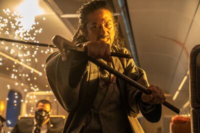 Hiroyuki Sanada in Bullet Train. Photo: Sony Pictures