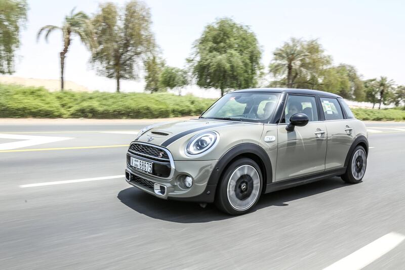 The latest version of the Mini Cooper S, a model of car famously driven by France's N'Golo Kante. Mini