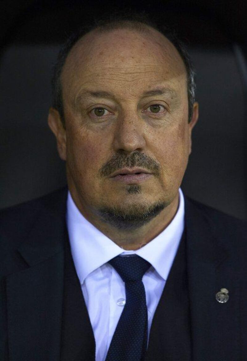 Real Madrid manager Rafa Benitez looks on prior the Primera Liga match between Valencia and Real Madrid at Estadi de Mestalla on January 03, 2016 in Valencia, Spain. The very next day, the manager was sacked. Manuel Queimadelos Alonso/Getty Images