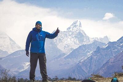 Bahrain's Prince Mohamed Hamad Mohamed Al Khalifa, with a team of 16 climbers and 30 Sherpa guides, is heading towards the summit of Mount Everest. Courtesy Seven Summit Treks / Facebook