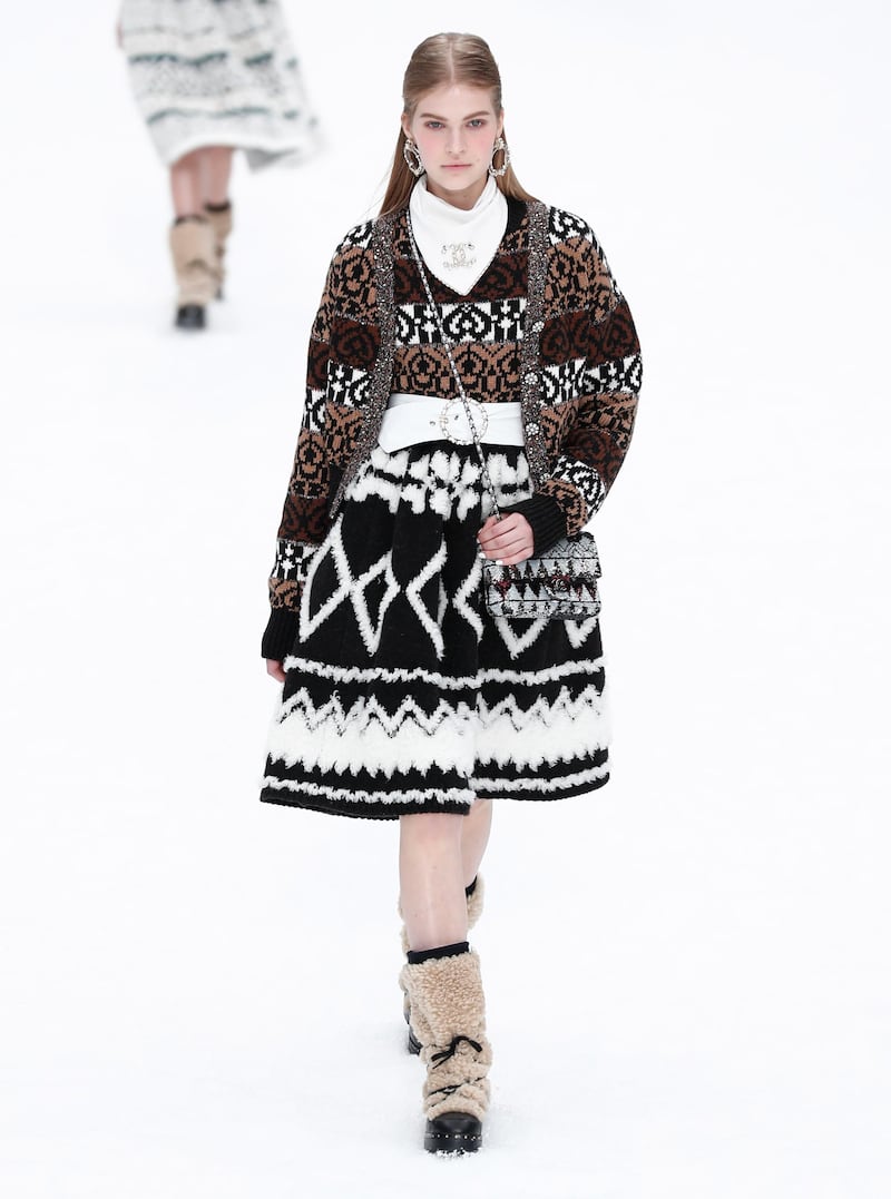Karl Lagerfeld's last collection for Chanel Fall/Winter 2019/20 women's collection at Paris Fashion Week. Photo: EPA