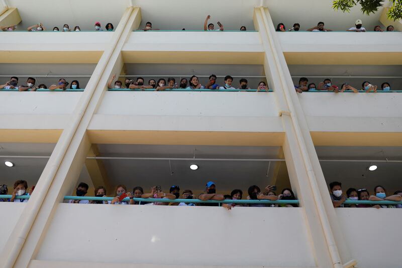 Voters at a polling centre in Tondo, Metro Manila. Reuters