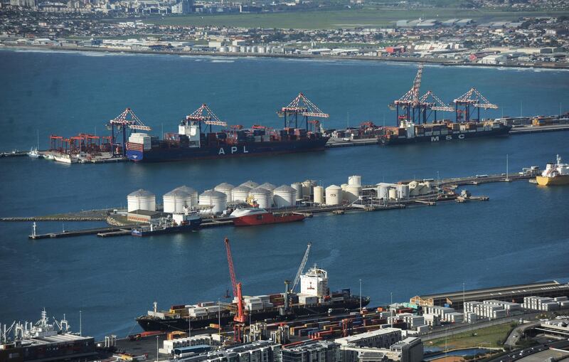 Lots of activities in and around the Port of Cape Town, indicates that the import and export trade in picking up, in Cape Town, South Africa, on August 11, 2020, amid covid-19 pandemic. Photo by Armand Hough/RealTime Images/ABACAPRESS.COM/Reuters