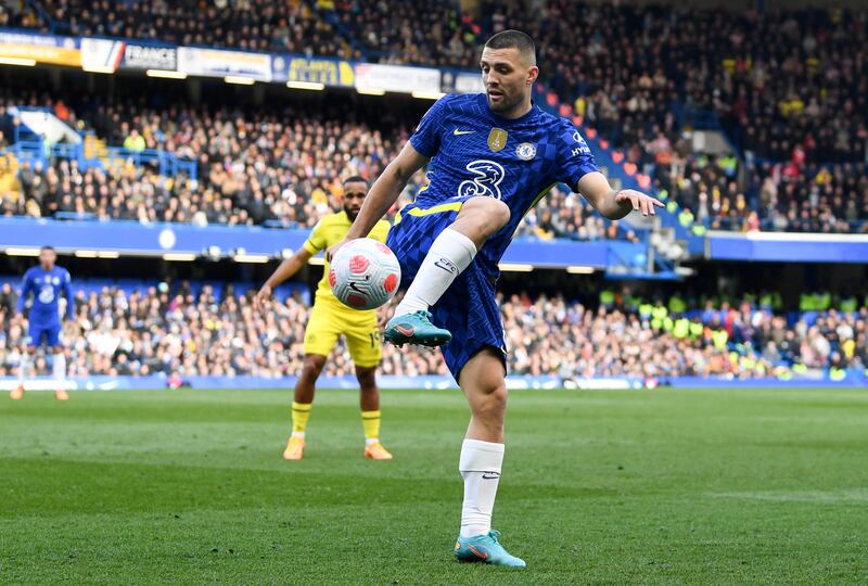 Mateo Kovacic: 8. Once again Chelsea's standout central midfielder and he was sorely missed during a six-week injury and Covid absence. The Croatian provides so much all-round quality to the Blues midfield. Scored their goal of the season, too, with a stunner against Liverpool. EPA