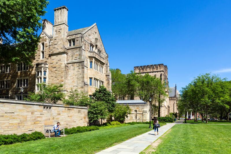 EEG1HT The Cross Campus at Yale University, New Haven, Connecticut, USA