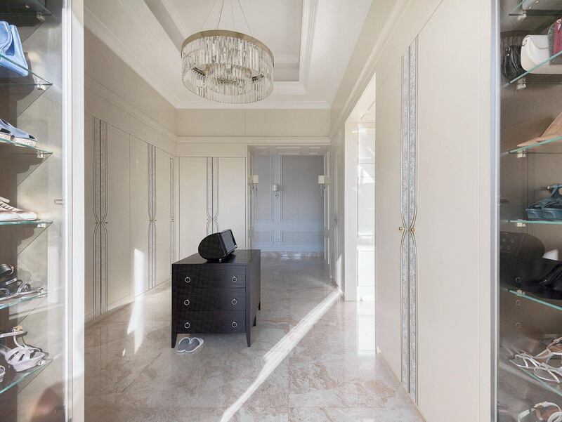 A look inside the master dressing room. Courtesy Luxhabitat Sotheby's International Realty