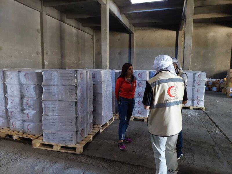Emirates Red Crescent is setting up Ramadan tents and distributing food and clothes in Syria as part of the UAE's humanitarian mission to aid the earthquake-hit country. Wam