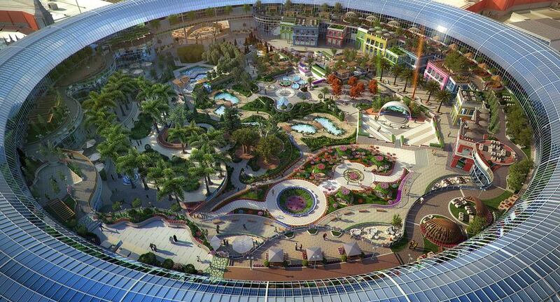 The centre is planned to include a 200,000 square foot botan­ical garden at its centre. Courtesy Cityland Group