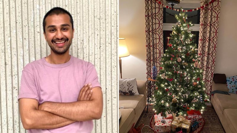 Mohammad Hussain has gone viral with his observations from his 'first proper Christmas'. Twitter 