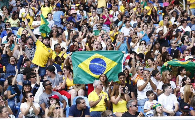 Brazilian fans pack the Olympic Stadium during the Rio 2016 Paralympic Games. Jason O’Brien / Reuters