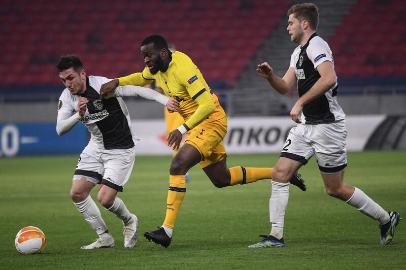 Guram Giorbelidze (Sprangler 65’) - 5. Pressed well and made a good block to deny a possible goalscoring chance for Spurs. 
Mario Pavelic (Novak 81’) – N/R. Put in some good defensive work as Wolfsberger tried to keep a shred of hope going into the second leg. AFP