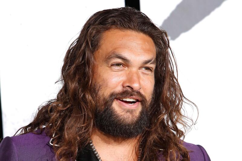 epa07878848 Actor Jason Momoa arrives for the premiere of Joker at the TCL Chinese Theatre IMAX in Hollywood, Los Angeles, California, USA 28 September 2019.  EPA/NINA PROMMER