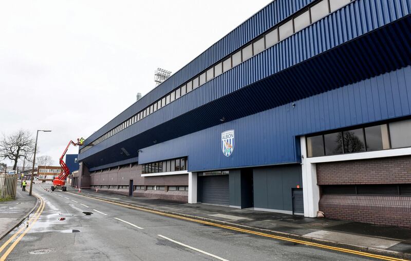 West Bromwich Albion's home ground The Hawthorns. The Championship club were set to play Birmingham City on Saturday afternoon. Reuters