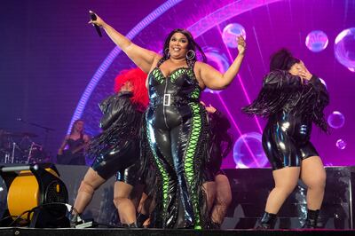 US singer Lizzo has been instrumental in changing the language used around diet and body shape. AP