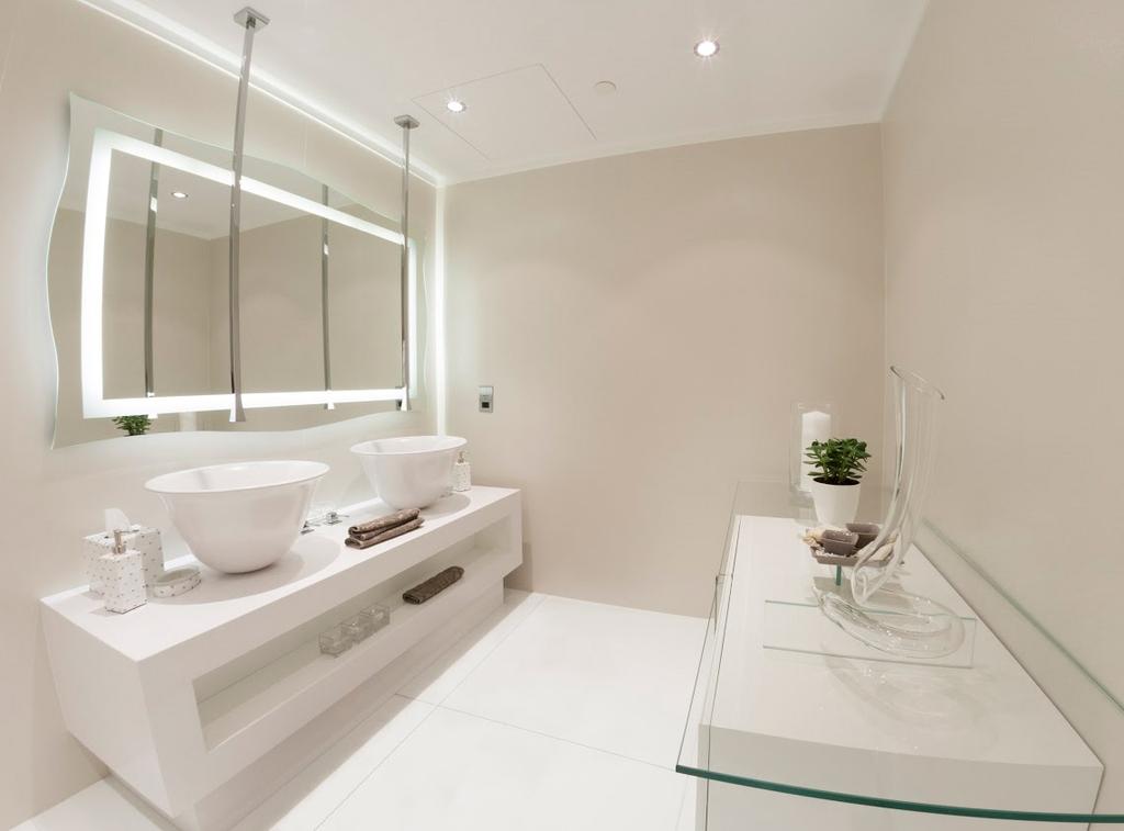 The bathroom. Buying a pad in this building also comes with valet parking, a concierge service, swimming pool and a gym with state-of-the art equipment and facilities. Courtesy Knight Frank