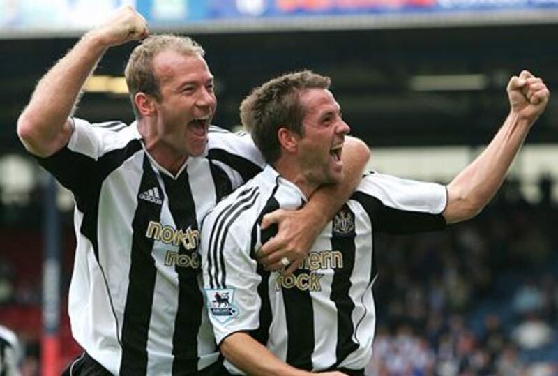 Alan Shearer, left, was one of Newcastle United's big purchases in the 1990s.