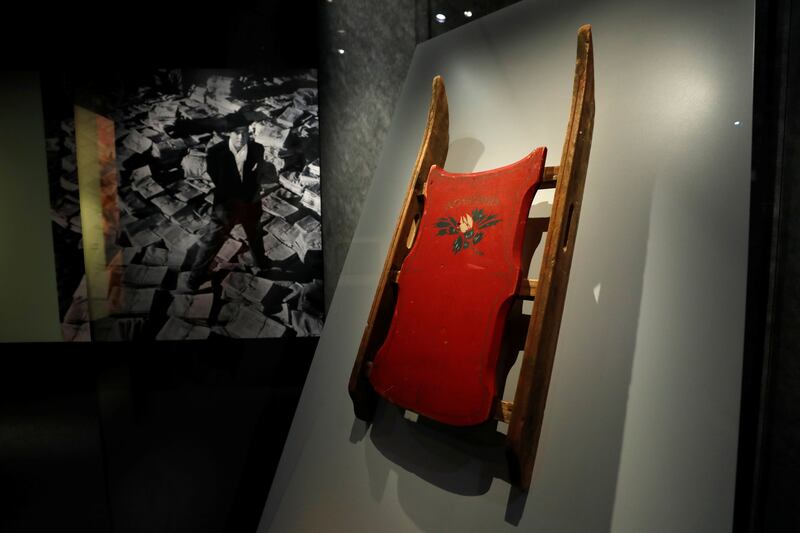 The only surviving Rosebud sled from 'Citizen Kane'. Reuters