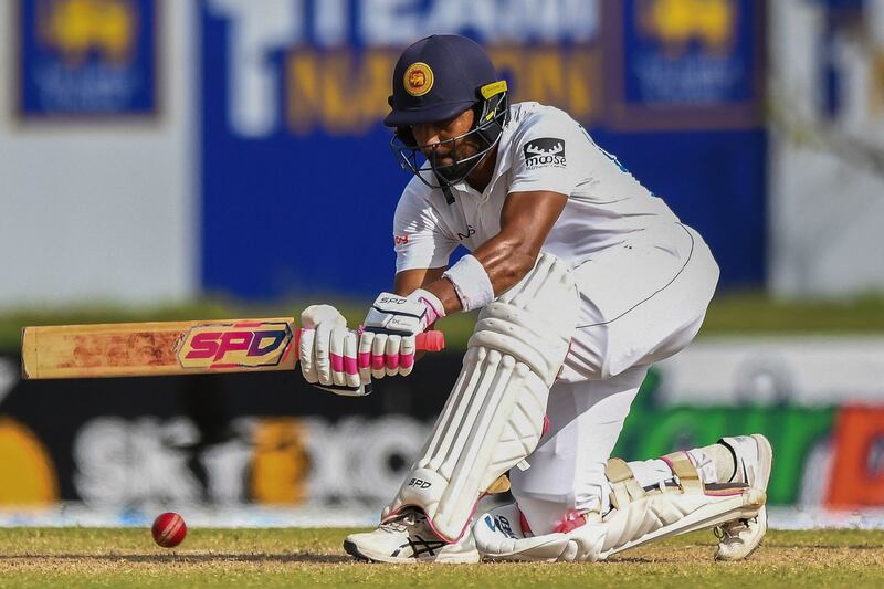 Dinesh Chandimal guided Sri Lanka to a strong position in the first Test against Pakistan. AFP