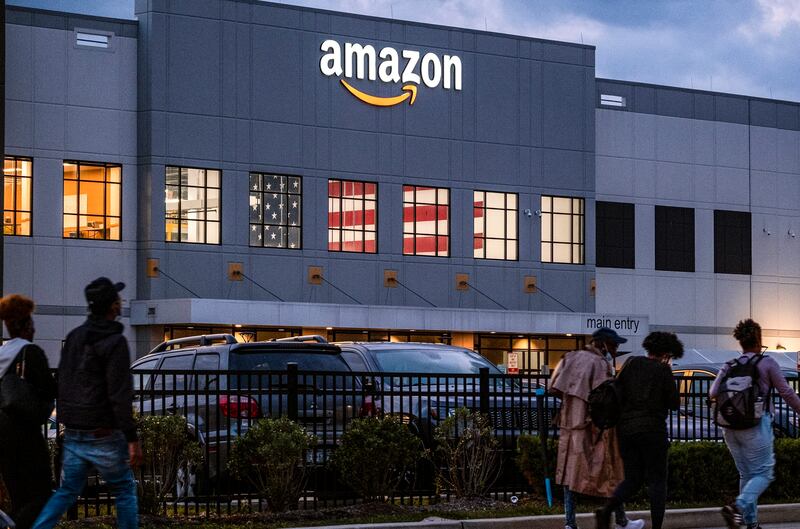 E-commerce company Amazon was 14th. AP Photo