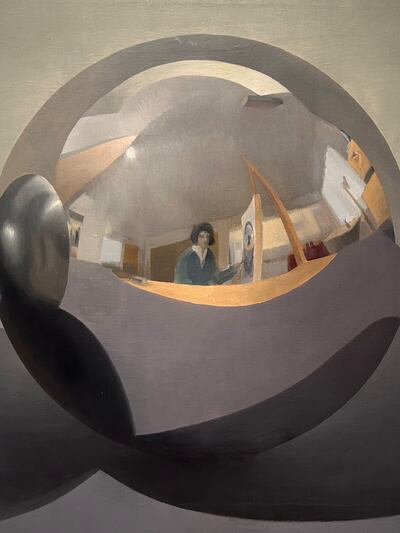 Mirror Sphere (1968) by Samia Halaby. Razmig Bedirian / The National