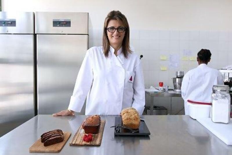 Areej Jomaa is the chef at the Sweet Connection bakery in Dubai, the emirate's first gluten-free bakery. Pawan Singh / The National