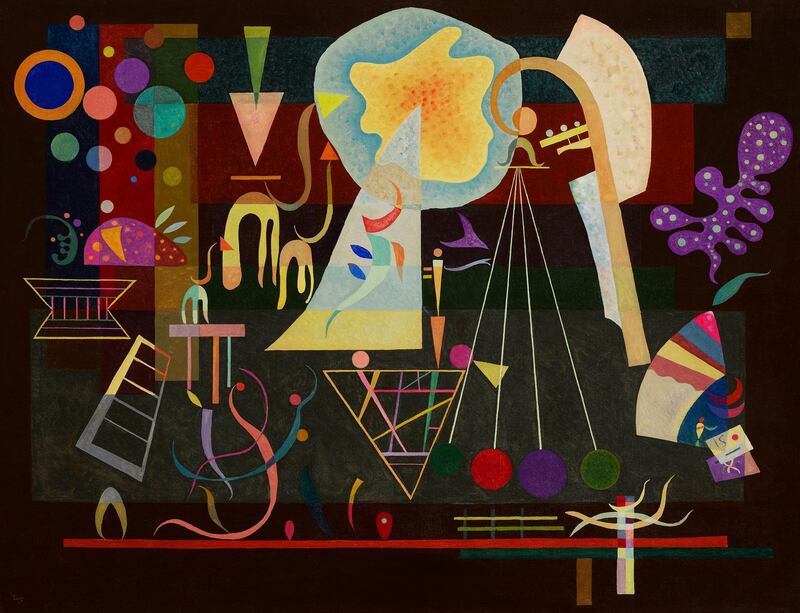 Kandinsky's 'Tensions calmees' is on view at Sotheby's in DIFC from May 17 to 18. Courtesy Sotheby's