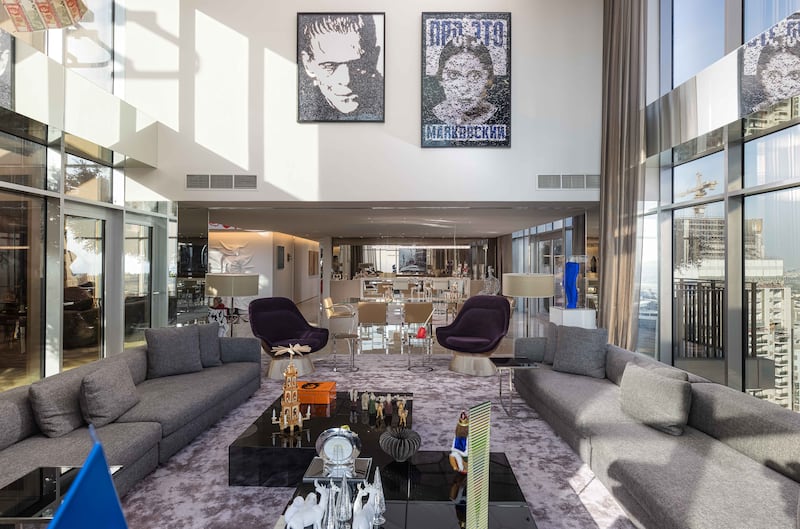 The BLVD Crescent penthouse is on the market for Dh37 million. All photos: Knight Frank