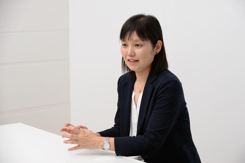 Yumiko Aboshi, manager of the Frugra brand at Calbee Inc., speaks during an interview in Tokyo, Japan, on Tuesday, July 18, 2017. Calbee's granola snack had been around for 20 years, with no real change to its recipe or sales. Then Aboshi turned things around by pitching the cereal as a time-saver for a growing class of Japanese consumers just like her: working mothers. Photographer: Akio Kon/Bloomberg
