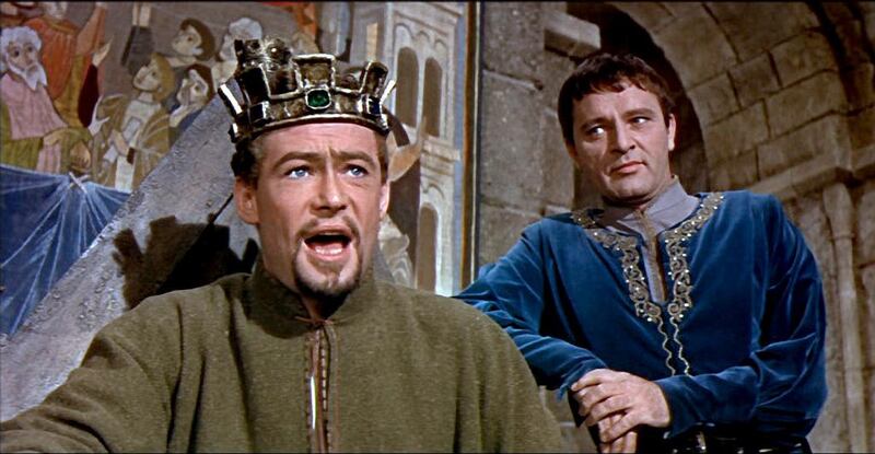 Peter O'Toole as Henry II and Richard Buirton as Becket in Becket. Courtesy Paramount PIctures

