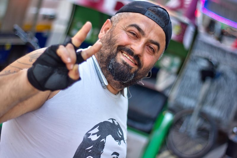 Sultan Selim, a Turkish former electrical engineer, was one of few pedicab drivers who would talk to us for this feature. Shahzad Sheikh for The National