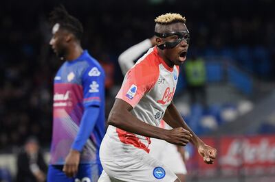 Victor Osimhen would seem an ideal transfer target for Chelsea but there was no way title-chasing Napoli would let him leave mid-season. AFP