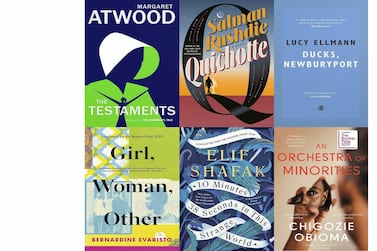 The six novels shortlisted for the Booker Prize