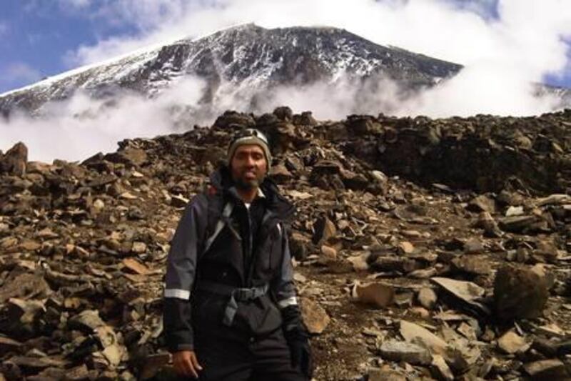 Provided photos of Binod Shankar during his trek to  Mt Kilamanjaro
Courtesy Binod Shankar