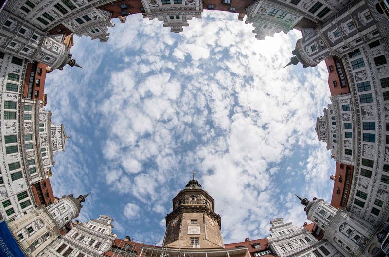A view of the courtyard of the Residence Castle (Residenzschloss) in Dresden, eastern Germany. AFP