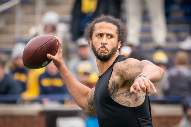 American football player Colin Kaepernick is probably best known for creating social change. He revealed his plant-based diet in an Instagram workout photo with the caption: 'Not bad for vegan.' Getty Images