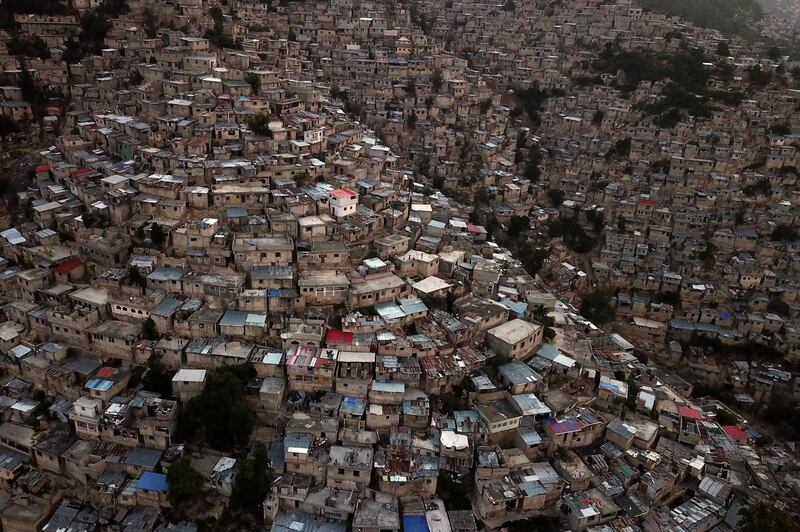 The Desermites neighbourhood in the commune of Petion Ville during the sunset, in the Haitian capital Port-au-Prince.  AFP