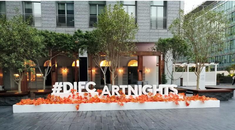 Visitors can view a range of sculptures, paintings and exhibits at DIFC Art Nights. Courtesy DIFC Art Nights