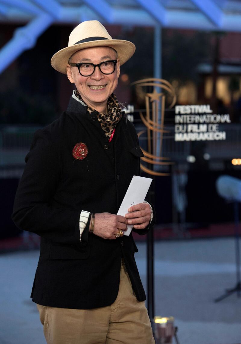 Chinese filmmaker Yonfan attends the screening of 'The Irishman' during the 18th annual Marrakech International Film Festival, in Marrakech, Morocco, on Monday, December 2, 2019. EPA