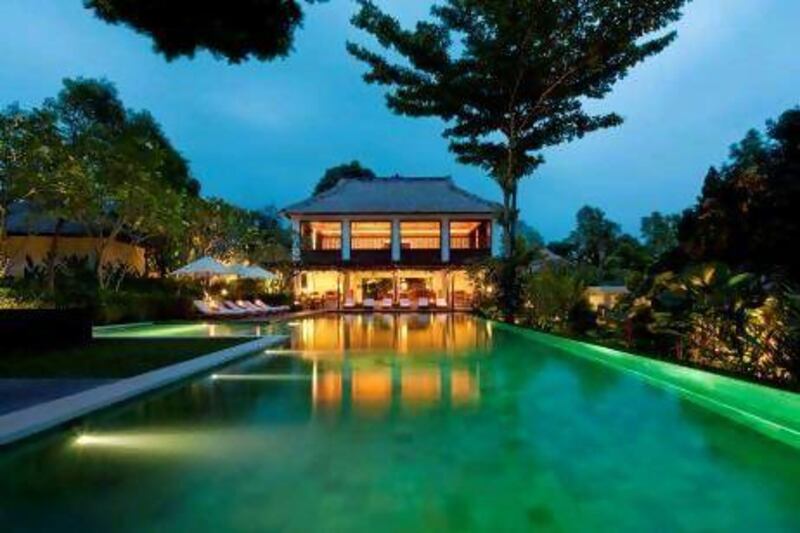 The boutique resort is set amid tropical jungles and rice paddies, and offers complimentary yoga classes. Courtesy Como Hotels and Resorts