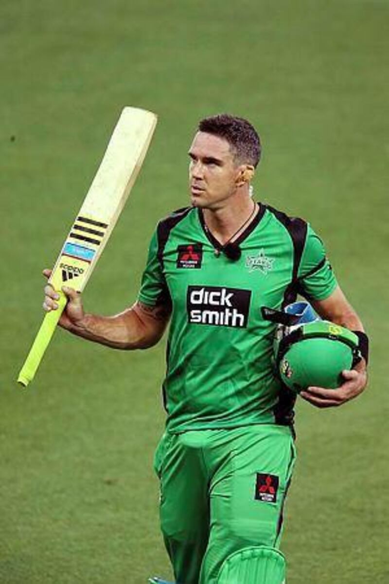 Kevin Pietersen of the Melbourne Stars comes from the field after getting out during the Big Bash League match between the Adelaide Strikers and Melbourne Stars at Adelaide Oval on December 18, 2014 in Adelaide, Australia. (Photo by Morne de Klerk/Getty Images)