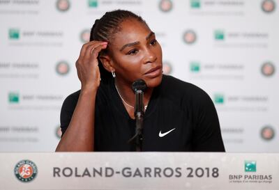 Tennis - French Open - Roland Garros, Paris, France - June 4, 2018   Serena Williams of the U.S during a press conference after withdrawing from the French Open   REUTERS/Benoit Tessier