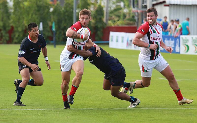 UAE v Guam in action. Courtesy Asia Rugby