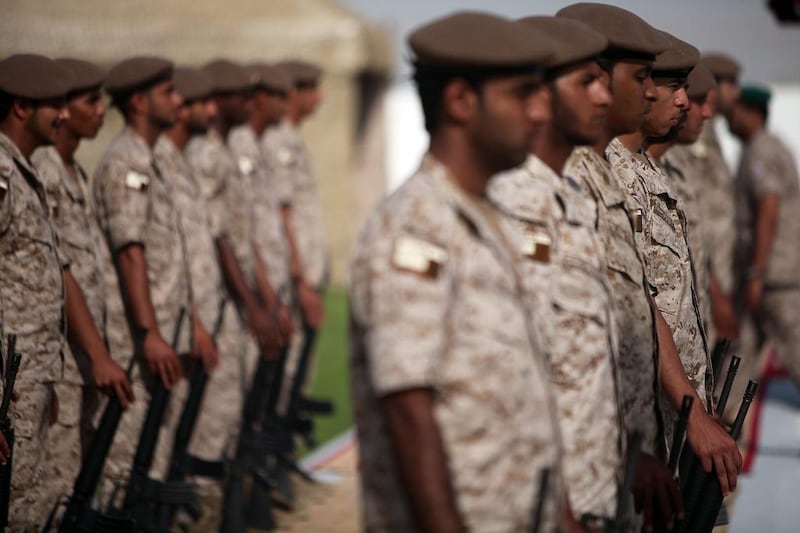 UAE national service for all Emirati men became law on Saturday. Sammy Dallal / The National