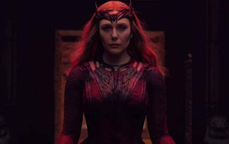 Elizabeth Olsen as the Scarlet Witch in 'Doctor Strange in the Multiverse of Madness'.