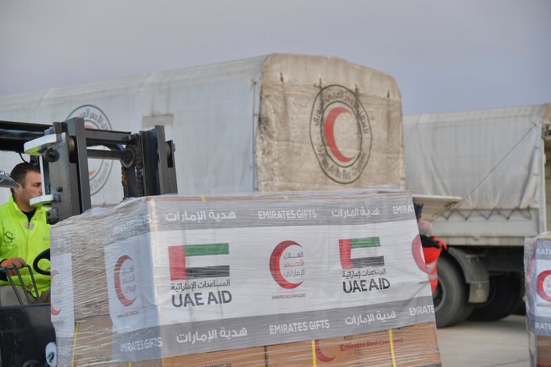The UAE was one of the first countries to send aid to Turkey and Syria
